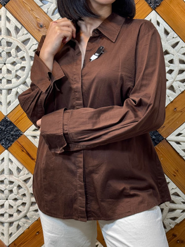 شومیز زنانه ساده لینن
